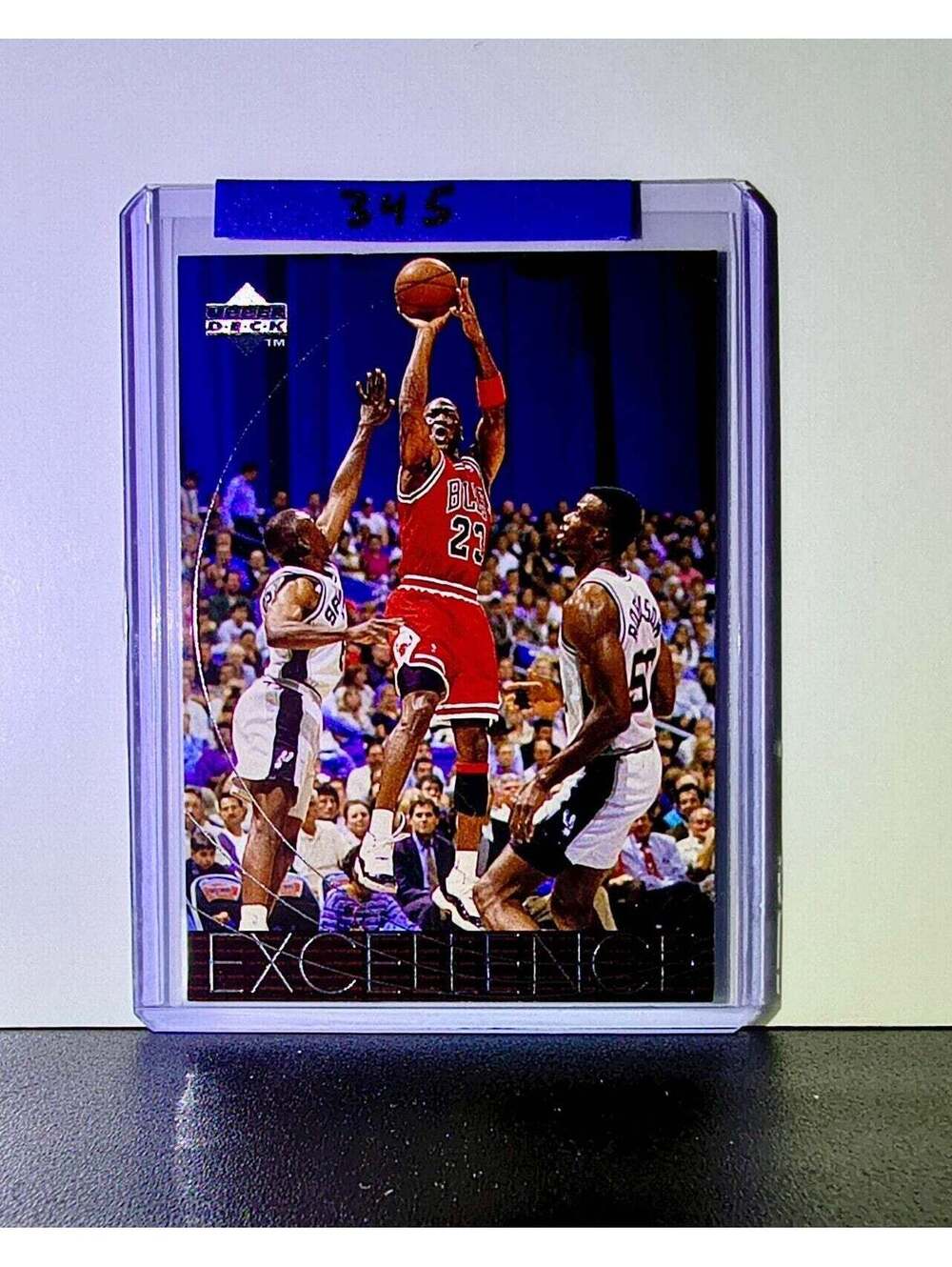 Michael Jordan 1996-97 Upper Deck Excellence #165 Basketball Card Chicago Bulls
